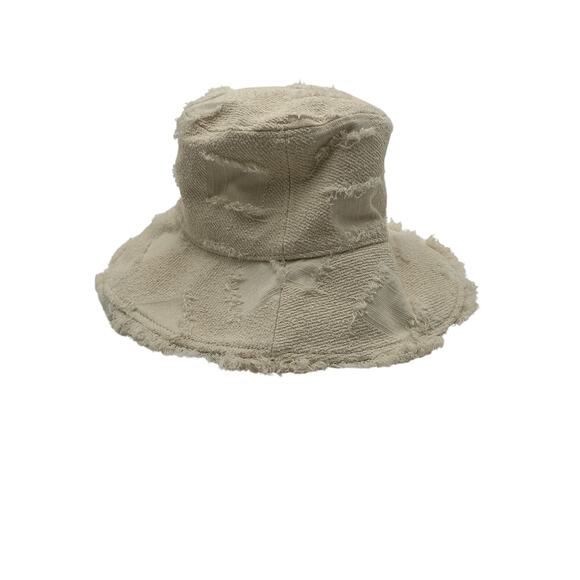 Cult Gaia 'Maddie' Beige Cotton Hat Size OS - Picture 3 of 6
